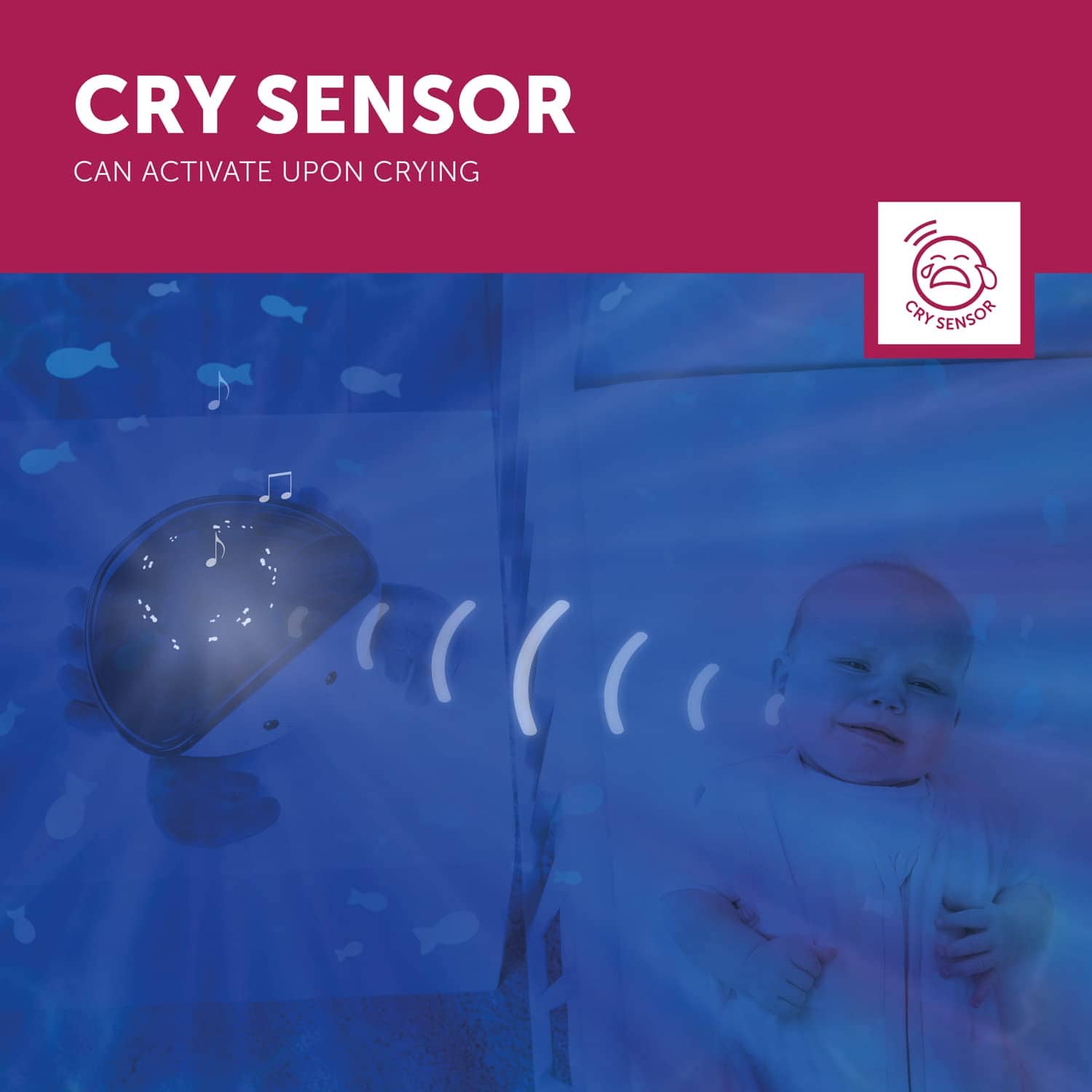 Zazu Cody The Crab Nightlight - Proyector LED | Tema - Imagen 7