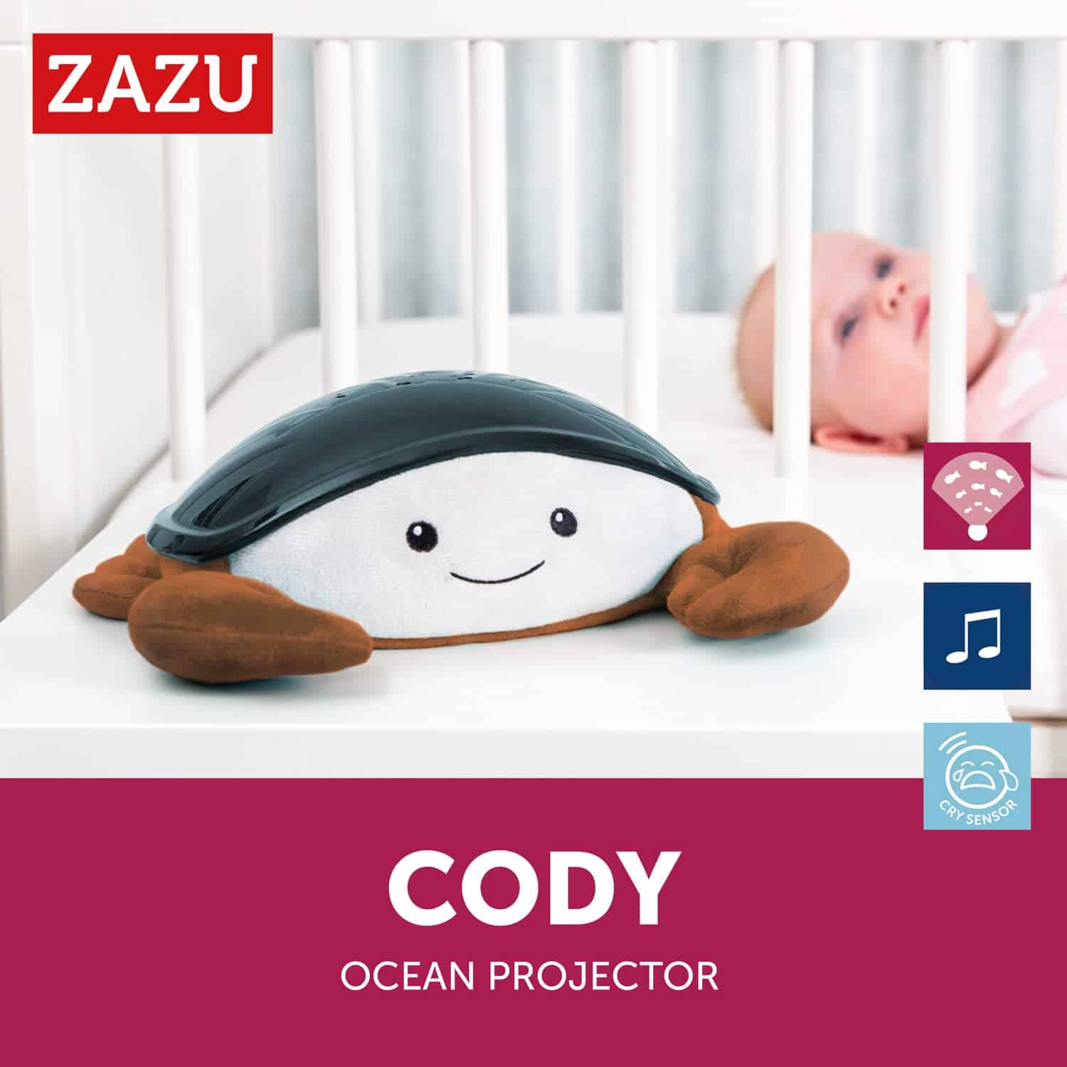 Zazu Cody The Crab Nightlight - Proyector LED | Tema - Imagen 3