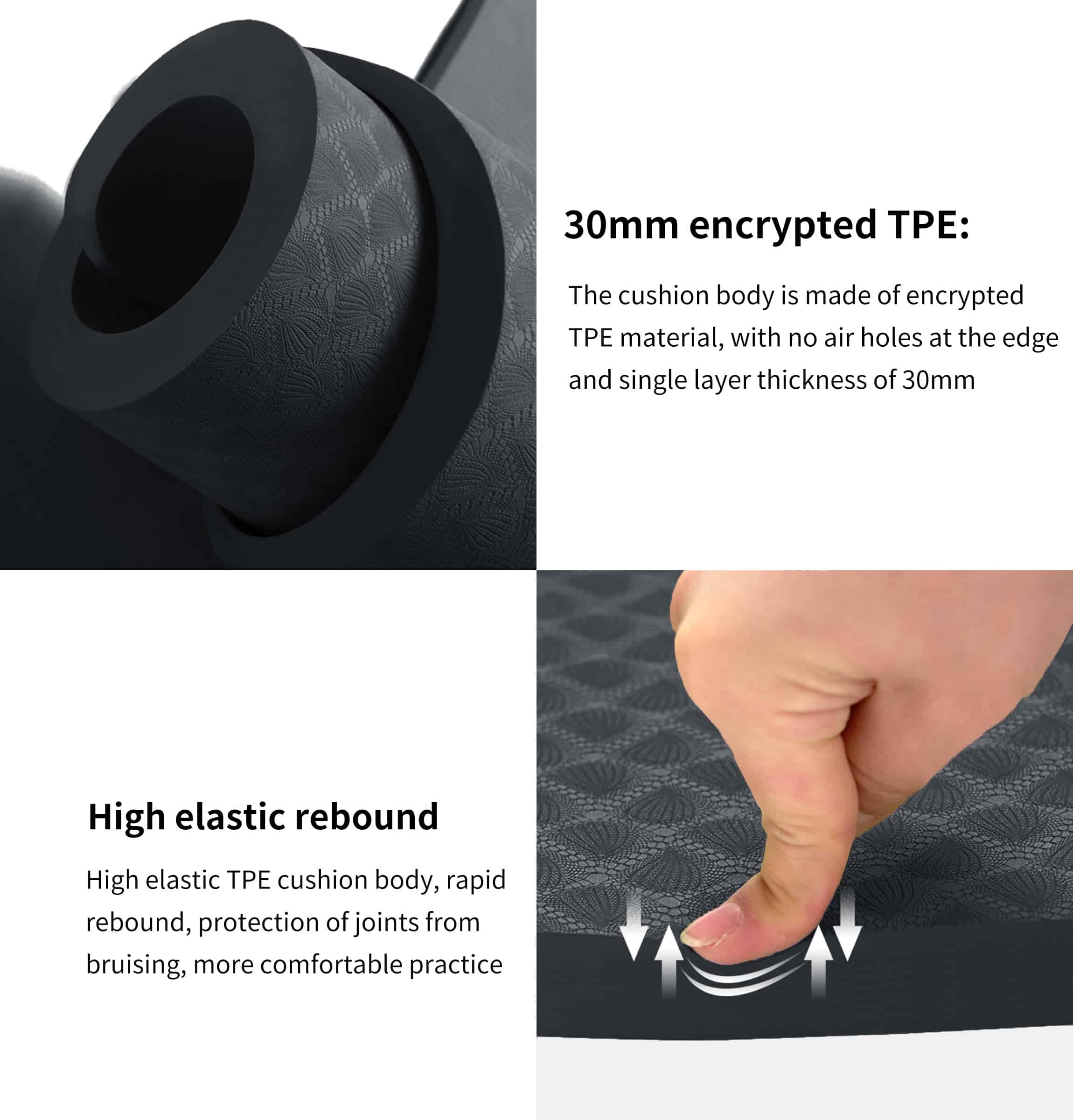 Tapete de Ejercicio Grande nuveti - -Gris - Imagen 6