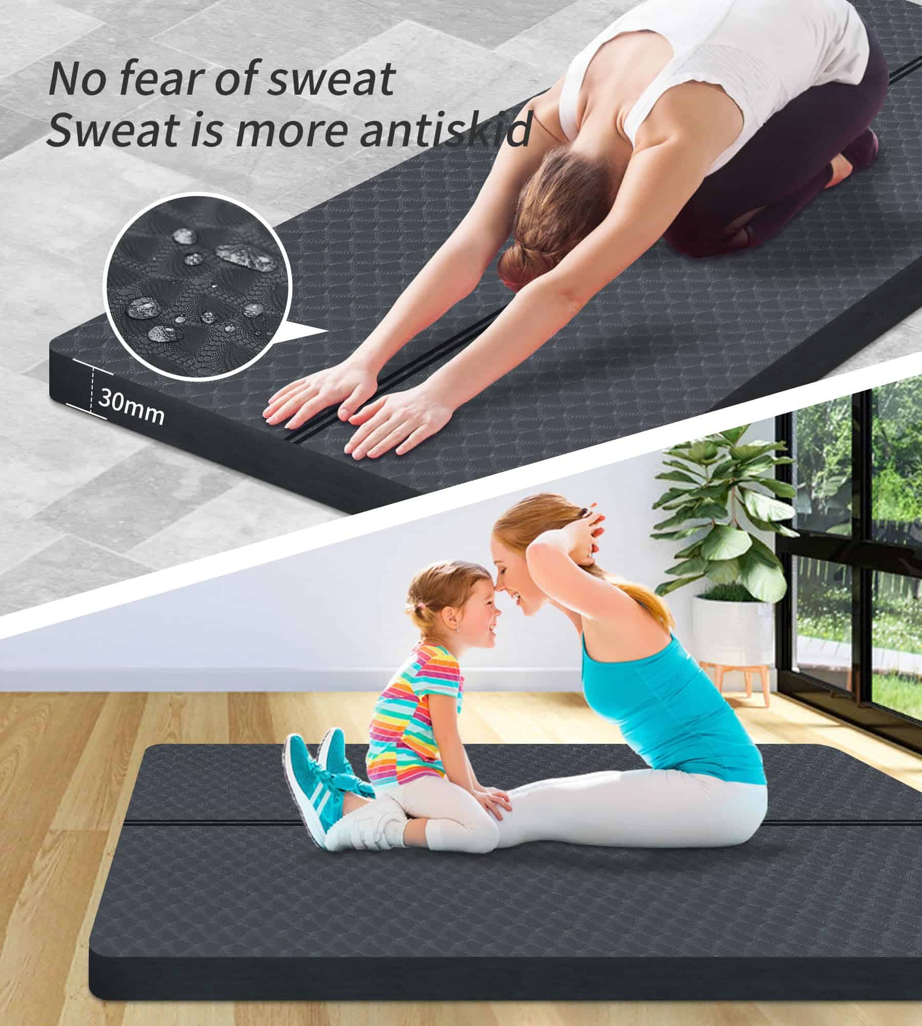 Tapete de Ejercicio Grande nuveti - -Gris - Imagen 7