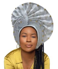 Pañuelo de Cabeza de Lujo Nigeriano Aso Oke, Diademas