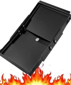 Charola para grasa de parrilla de acero inoxidable con