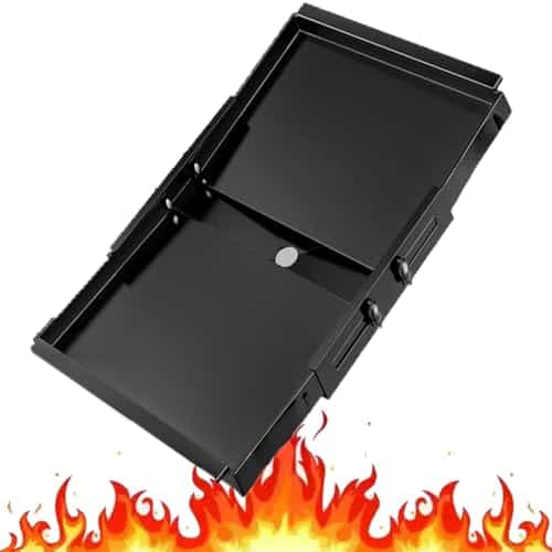 Charola para grasa de parrilla de acero inoxidable con