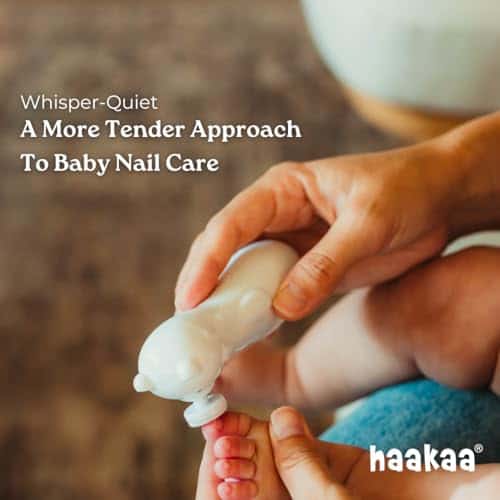 Juego de cortaúñas recargable Haakaa Happii Bear - - Imagen 4