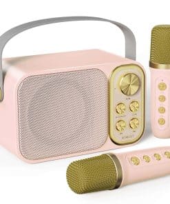 Mini Máquina de Karaoke para Niños con 2 Micrófonos