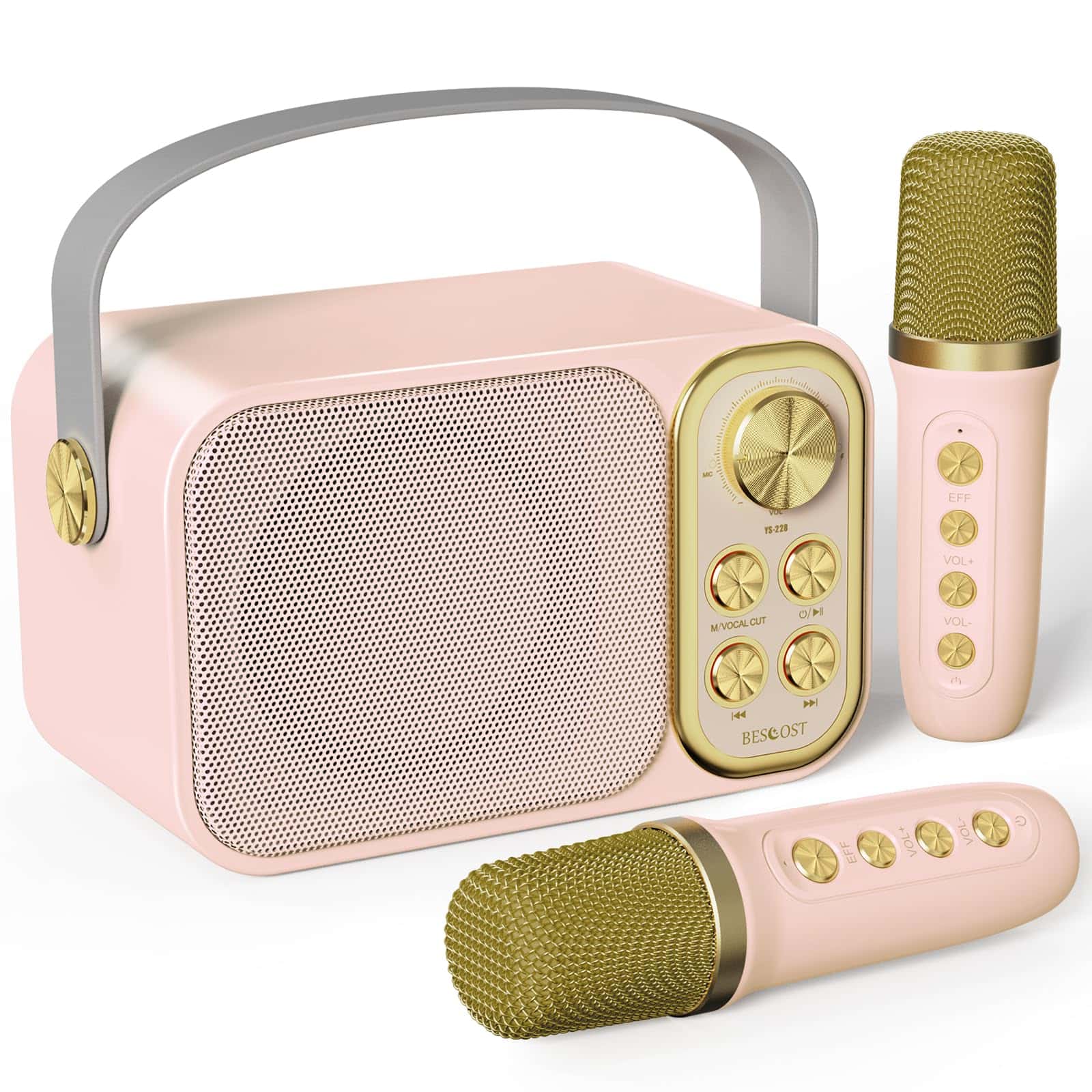 Mini Máquina de Karaoke para Niños con 2 Micrófonos