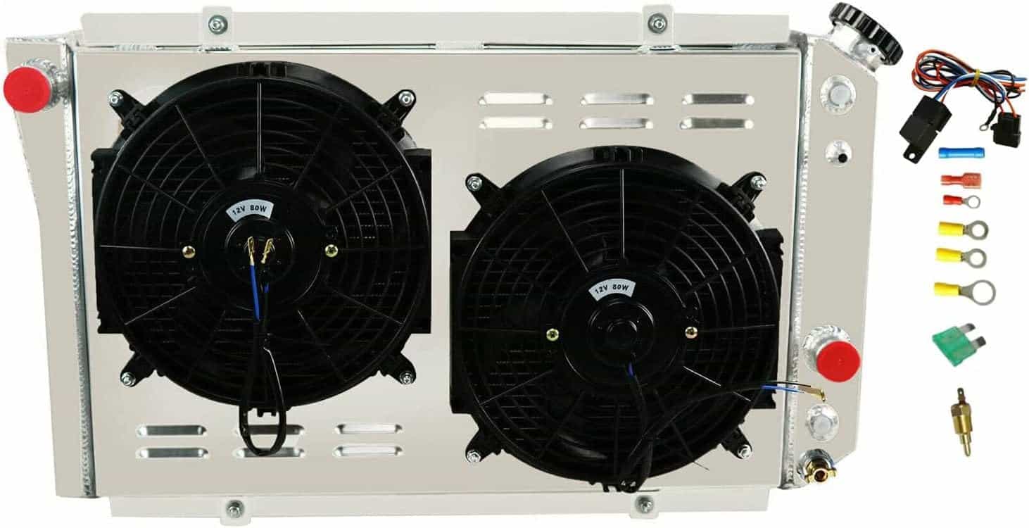 Radiador de aluminio de 4 filas COOLINGBEST para Chevy