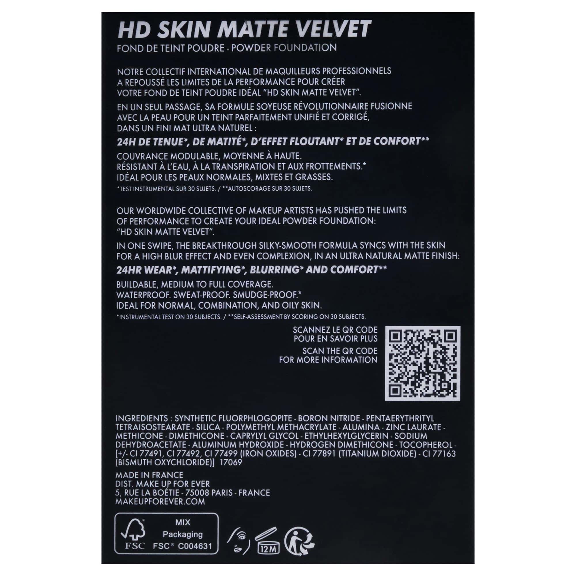 Base de maquillaje en polvo HD Skin Matte - 2N26 de Make Up - Imagen 8