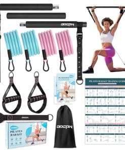 Kit de Barra de Pilates con Bandas de -Negro