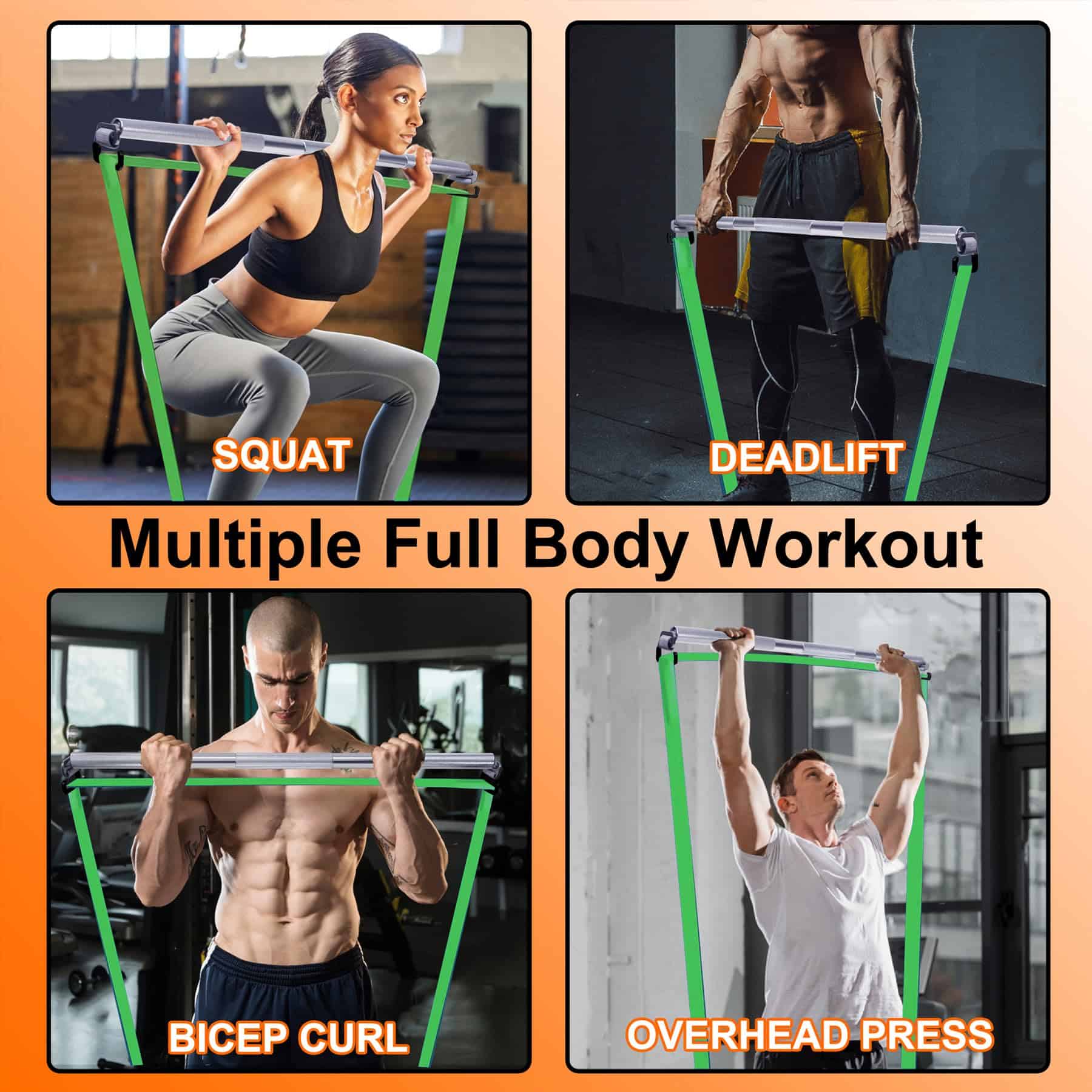 Barra de Ejercicios con Banda de Resistencia J Bryant - Imagen 6