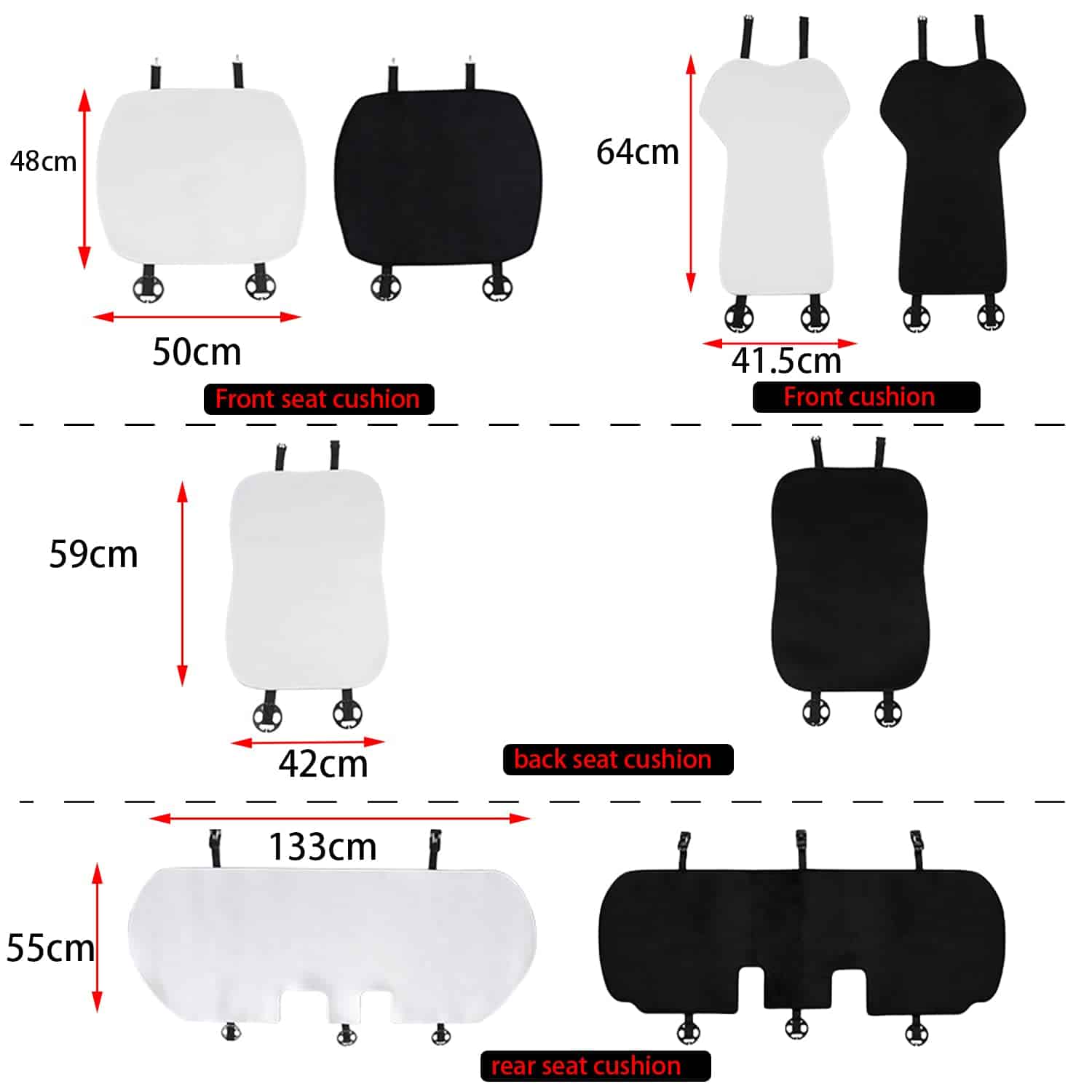 Protector de Asiento de Coche Oulex, Fundas de Cojín de - Imagen 7