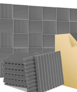 Paquete de 24 Paneles de Espuma Acústica 12" X 12" X 2"