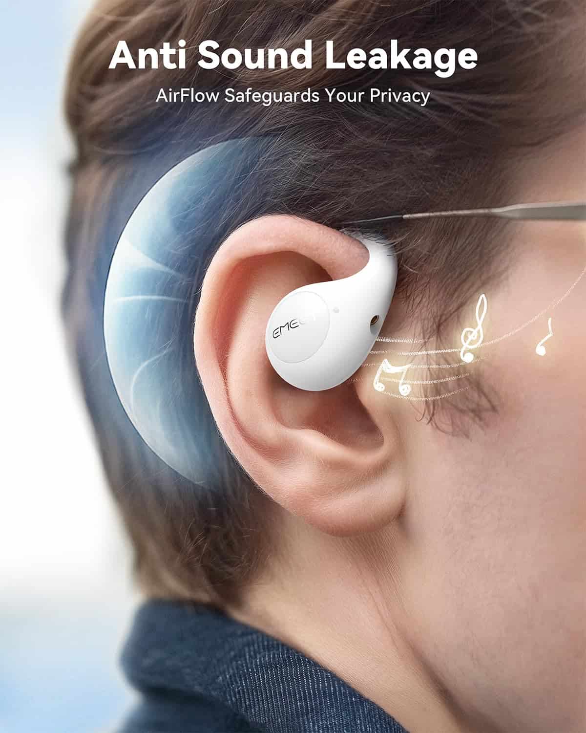 Audífonos de Conducción Ósea EMEET Airflow -Blanco - Imagen 7