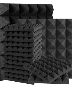 24 Pack Paneles Acústicos Piramidales 12" X 12" X 2"