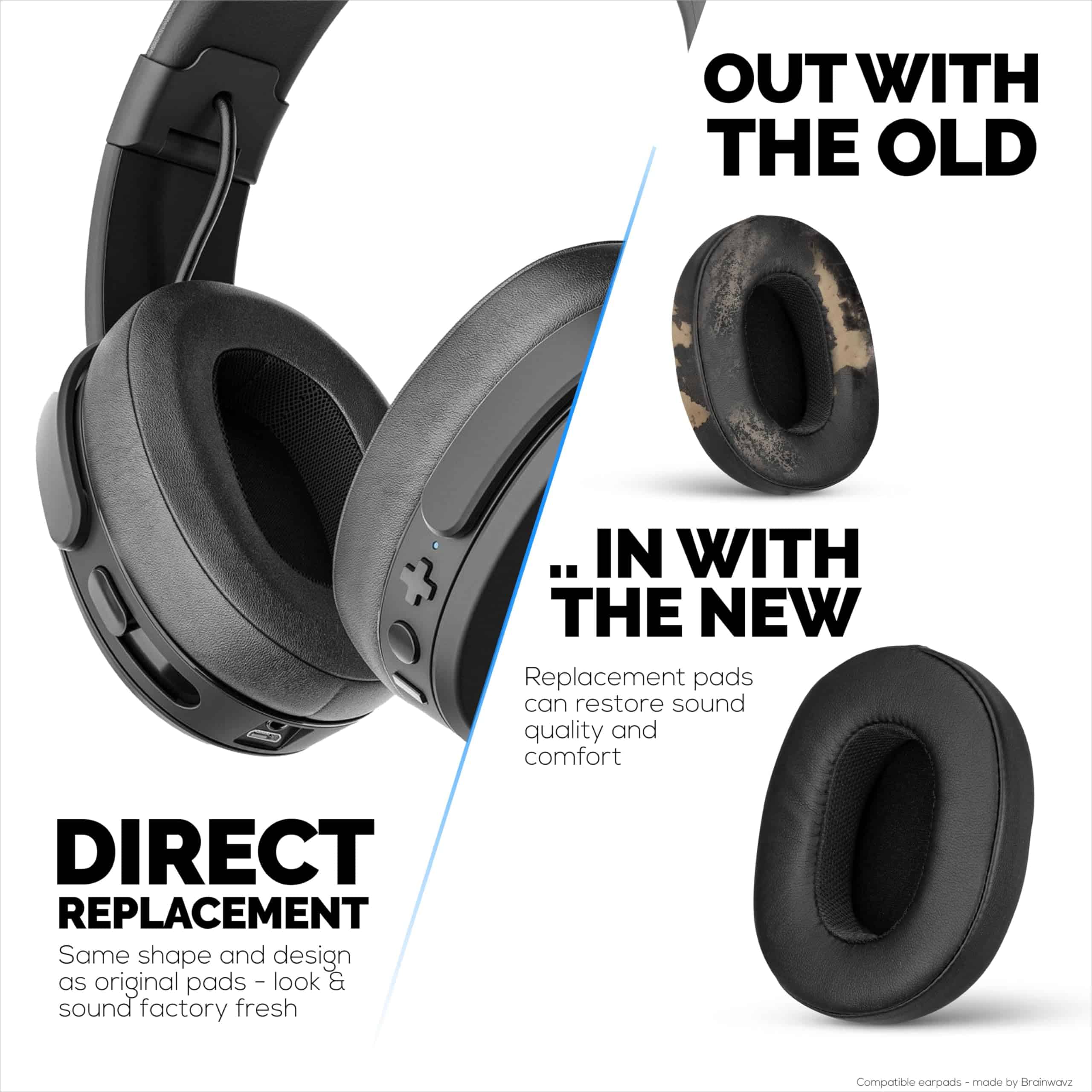 Almohadillas de Repuesto para Skullcandy Crusher Wireless, - Imagen 5