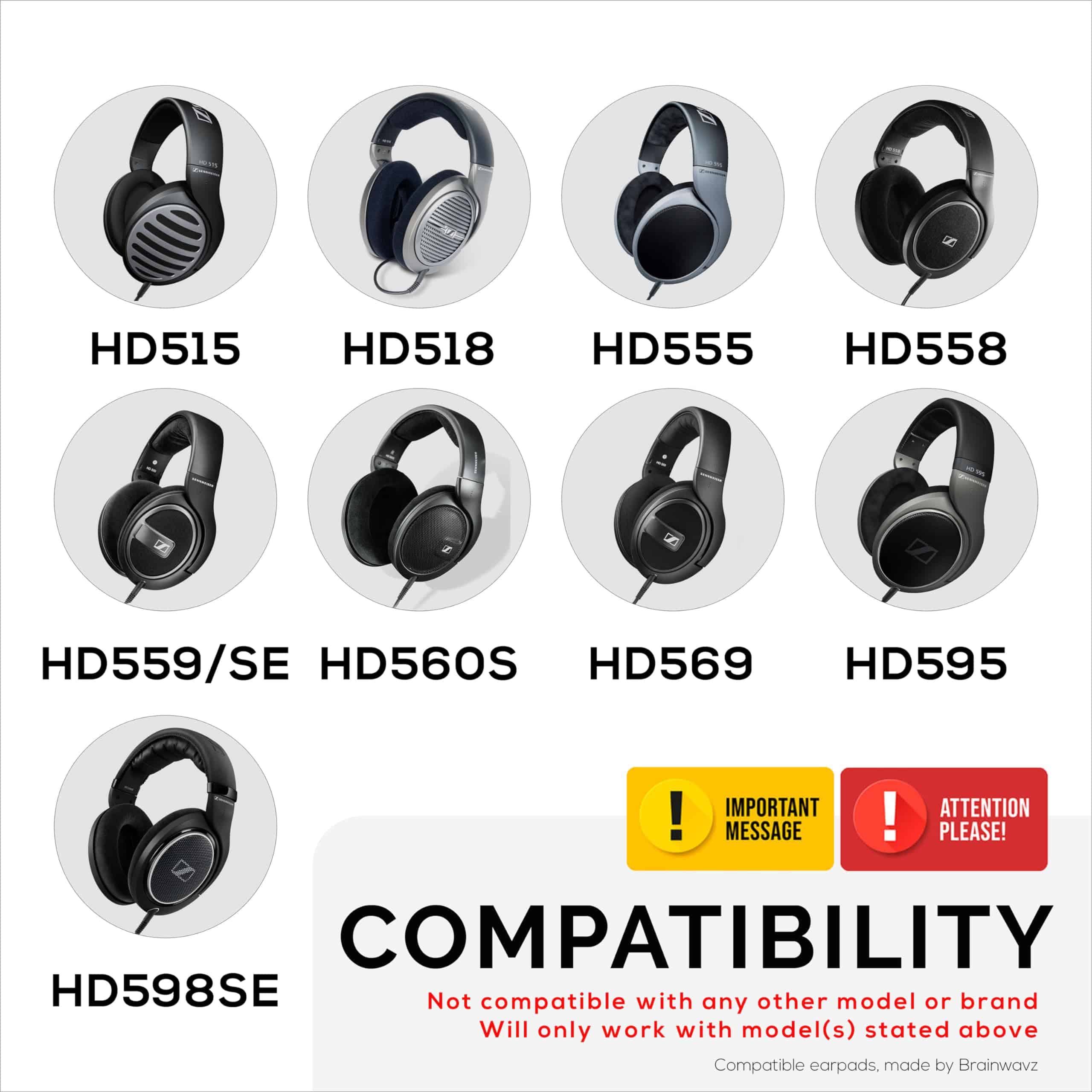 Almohadillas de Repuesto para Audífonos Sennheiser HD598 - Imagen 3