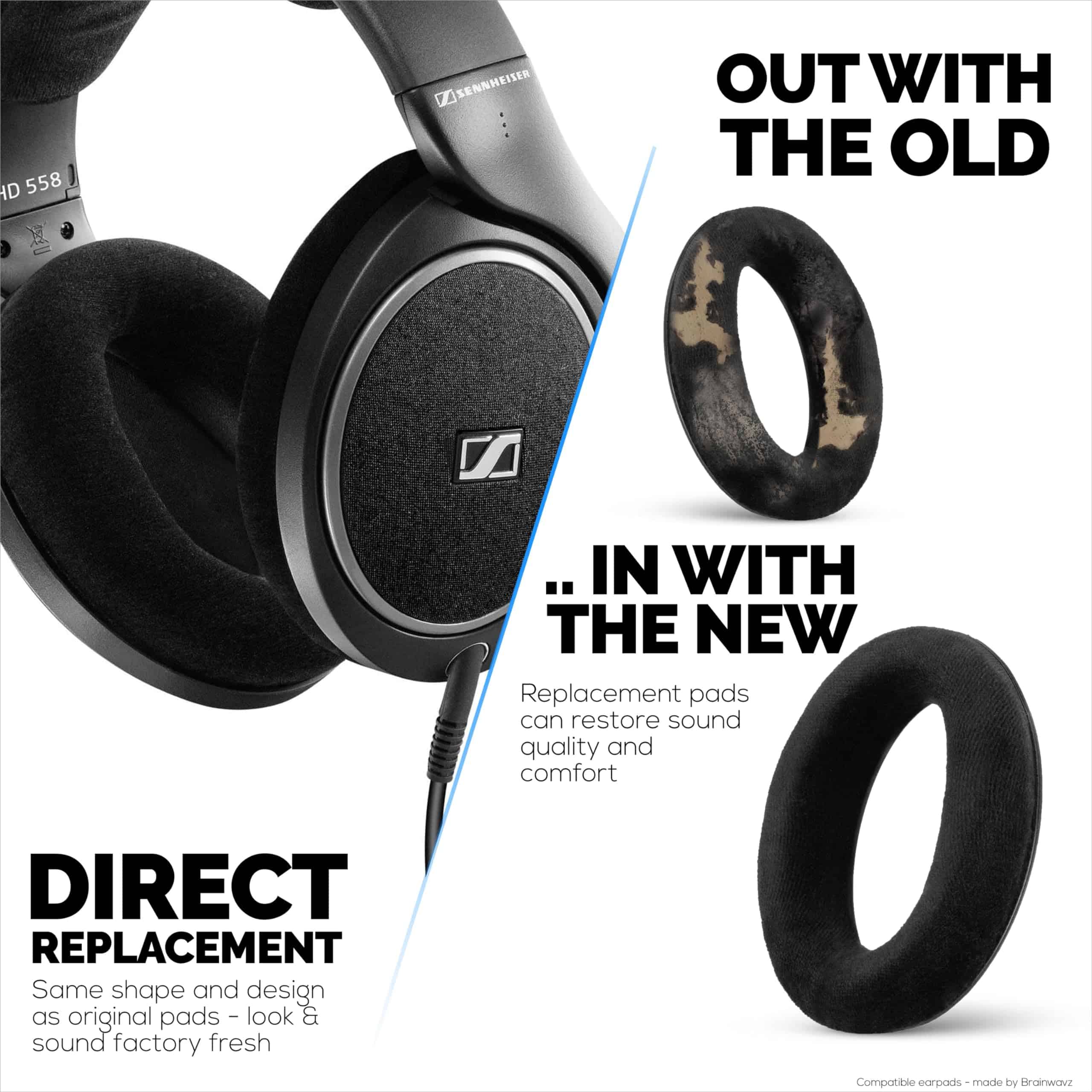 Almohadillas de Repuesto para Audífonos Sennheiser HD598 - Imagen 4