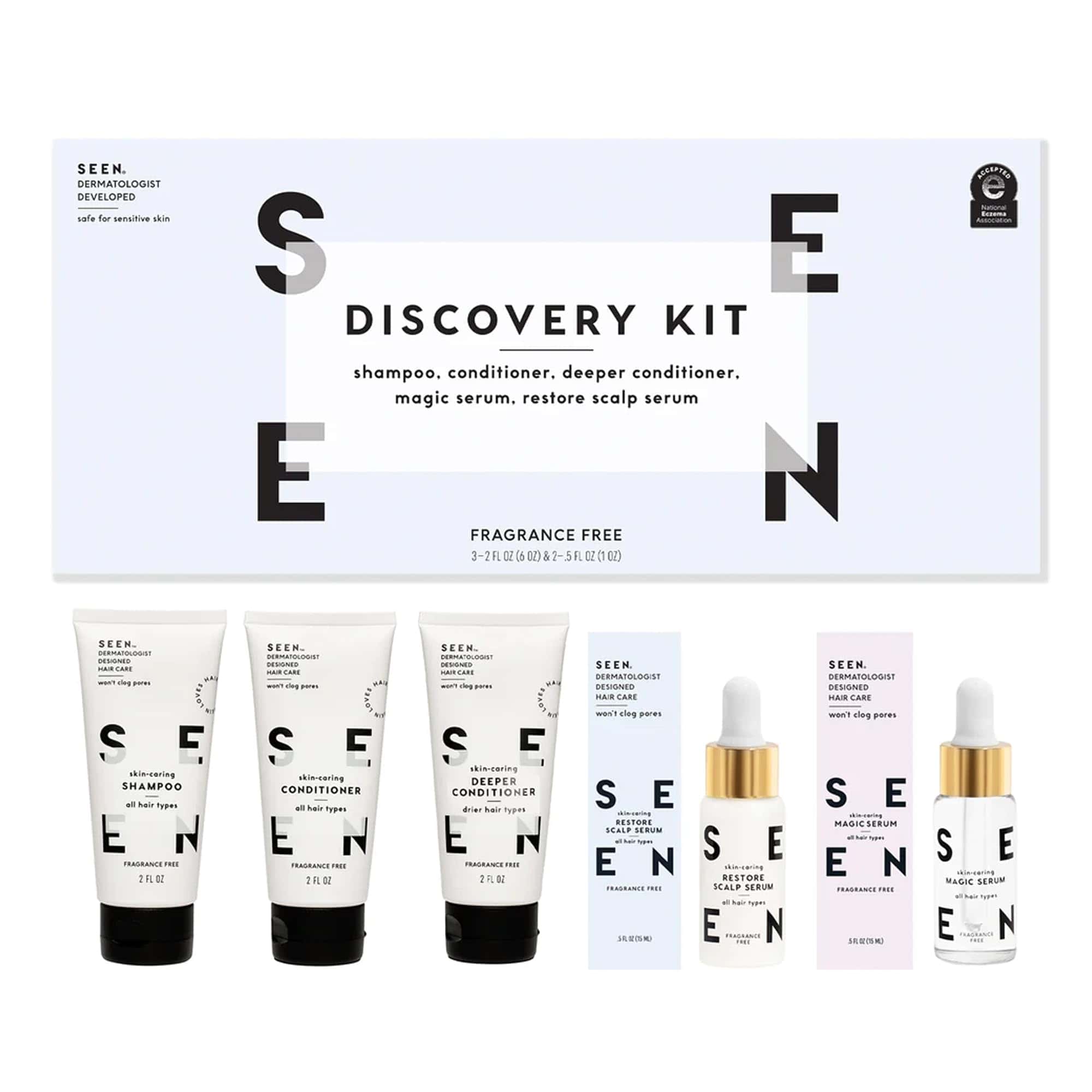 SEEN Discovery Kit - Fragrance Free - Set de Cabello No