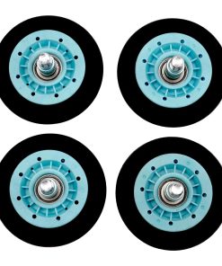 Paquete de 4 Rodillos de Tambor de Secadora con Cojinete de