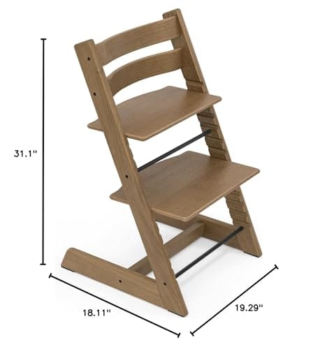 Silla Stokke Tripp Trapp, Roble Marrón - Silla Ajustable y - Imagen 9