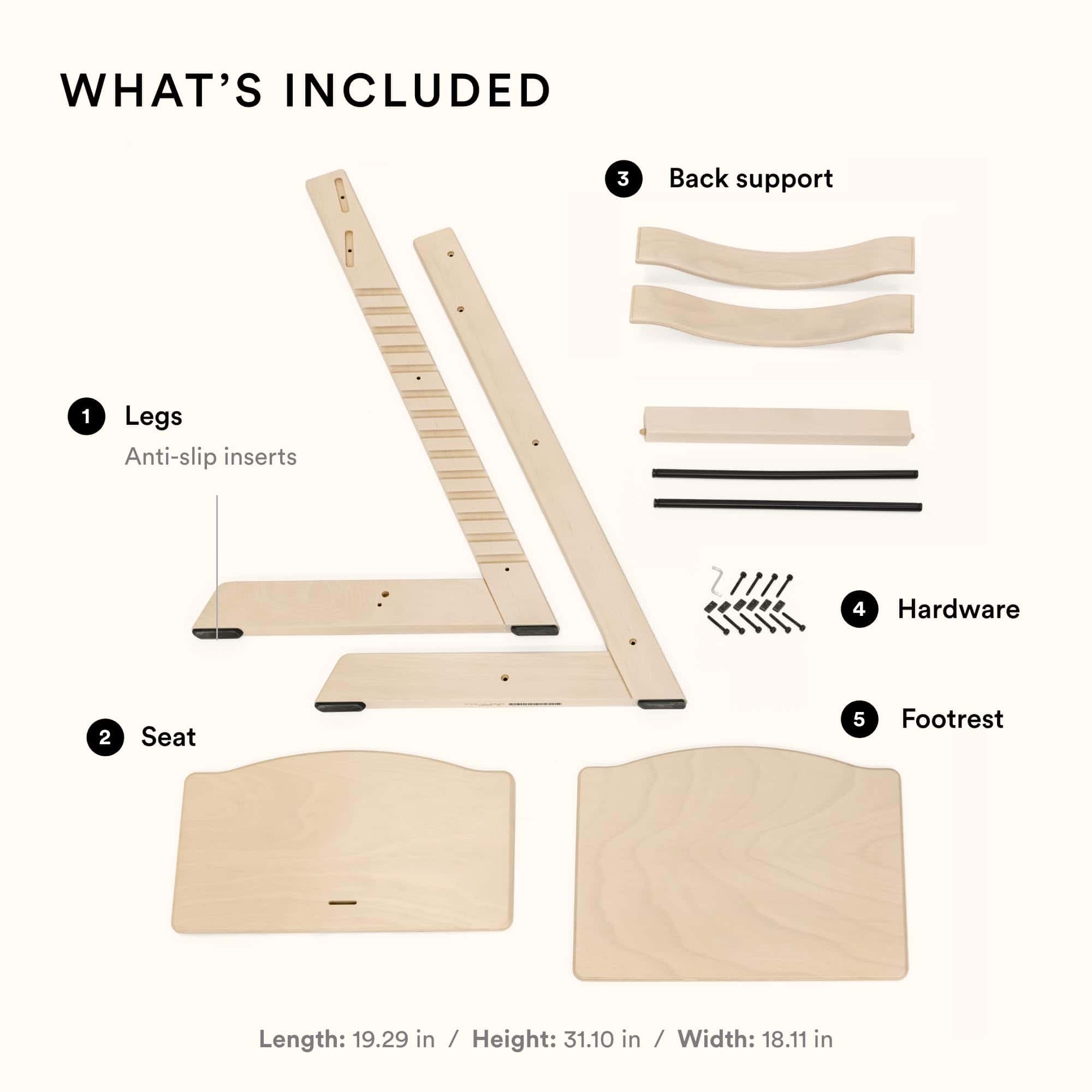 Silla Stokke Tripp Trapp, Roble Marrón - Silla Ajustable y - Imagen 4