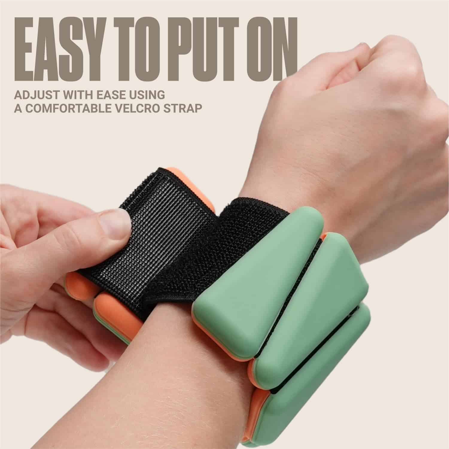 Pesas de muñeca, Pesas de tobillo para mujeres -Verde - Imagen 4