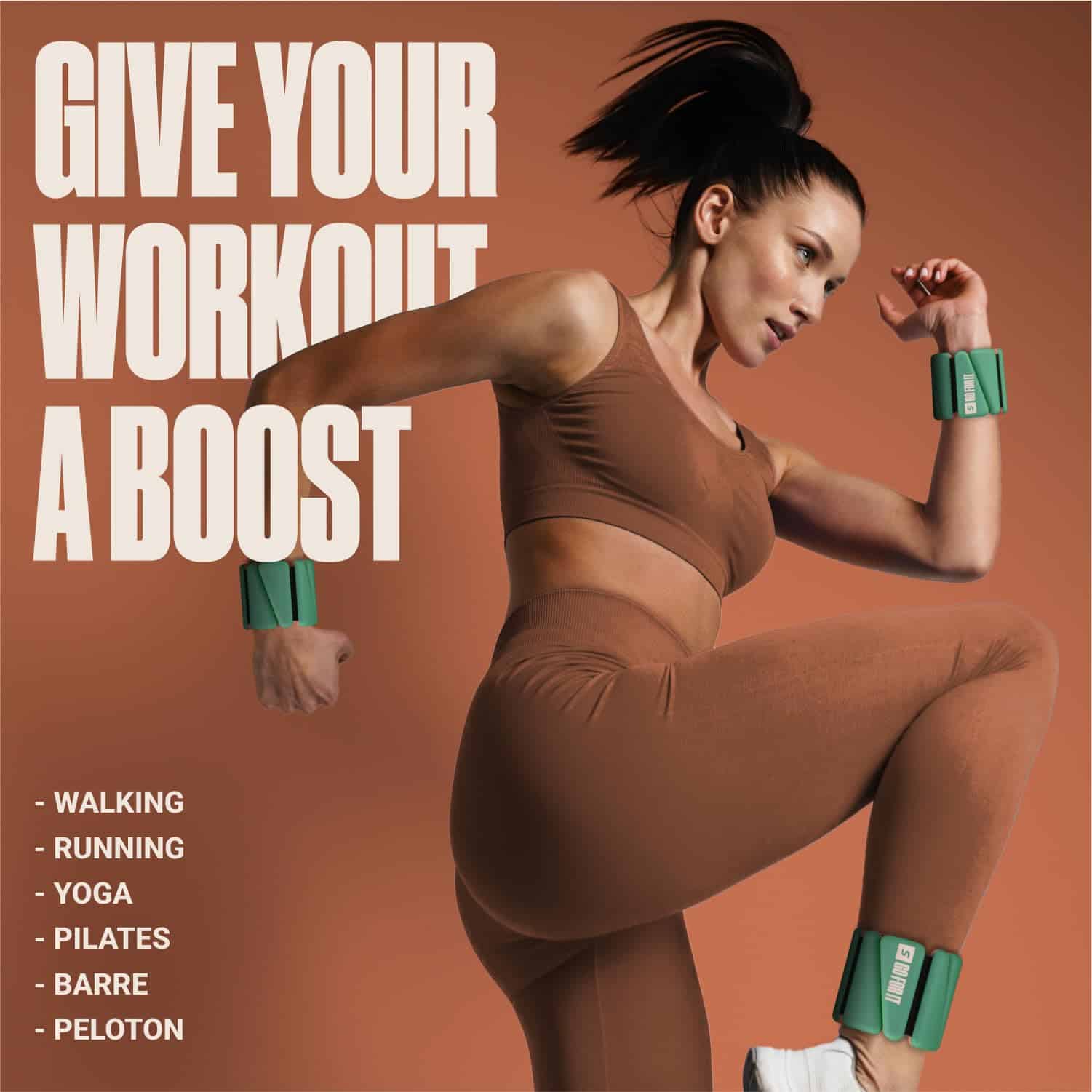 Pesas de muñeca, Pesas de tobillo para mujeres -Verde - Imagen 3