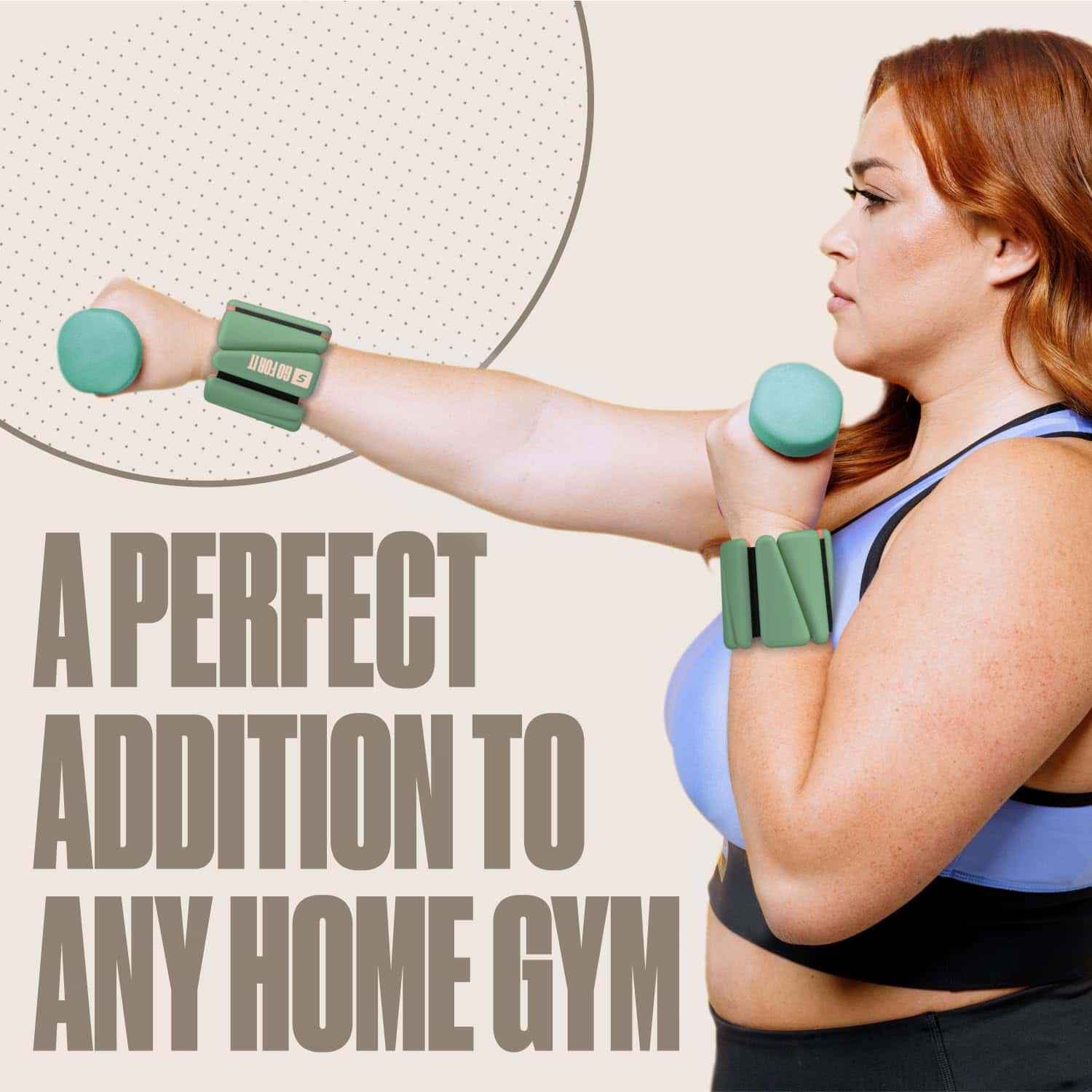 Pesas de muñeca, Pesas de tobillo para mujeres -Verde - Imagen 7