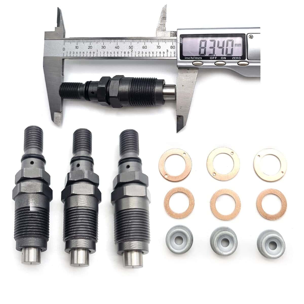 Kridets 3 PCS Inyectores de Combustible + Kit de Sellos Con