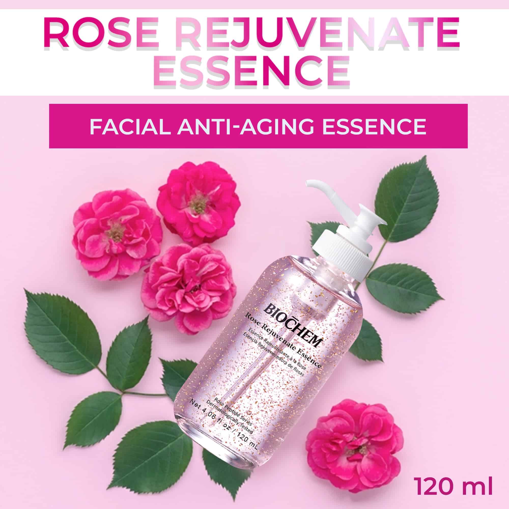 Esencia Rejuvenecedora de Rosas BIOCHEM - 4.06 fl oz / 120 - Imagen 3
