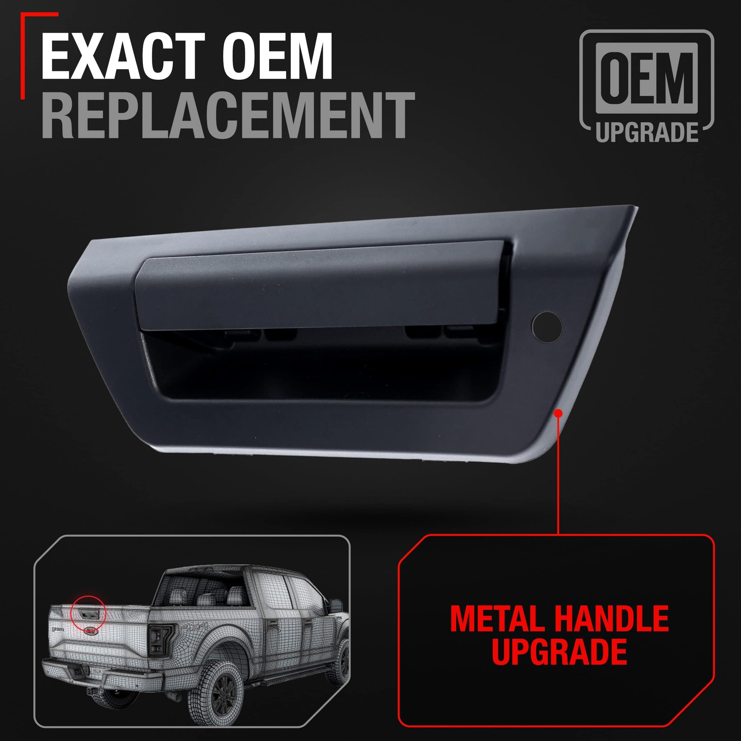 Manija de la puerta trasera T1A, metal mejorado - - Imagen 3