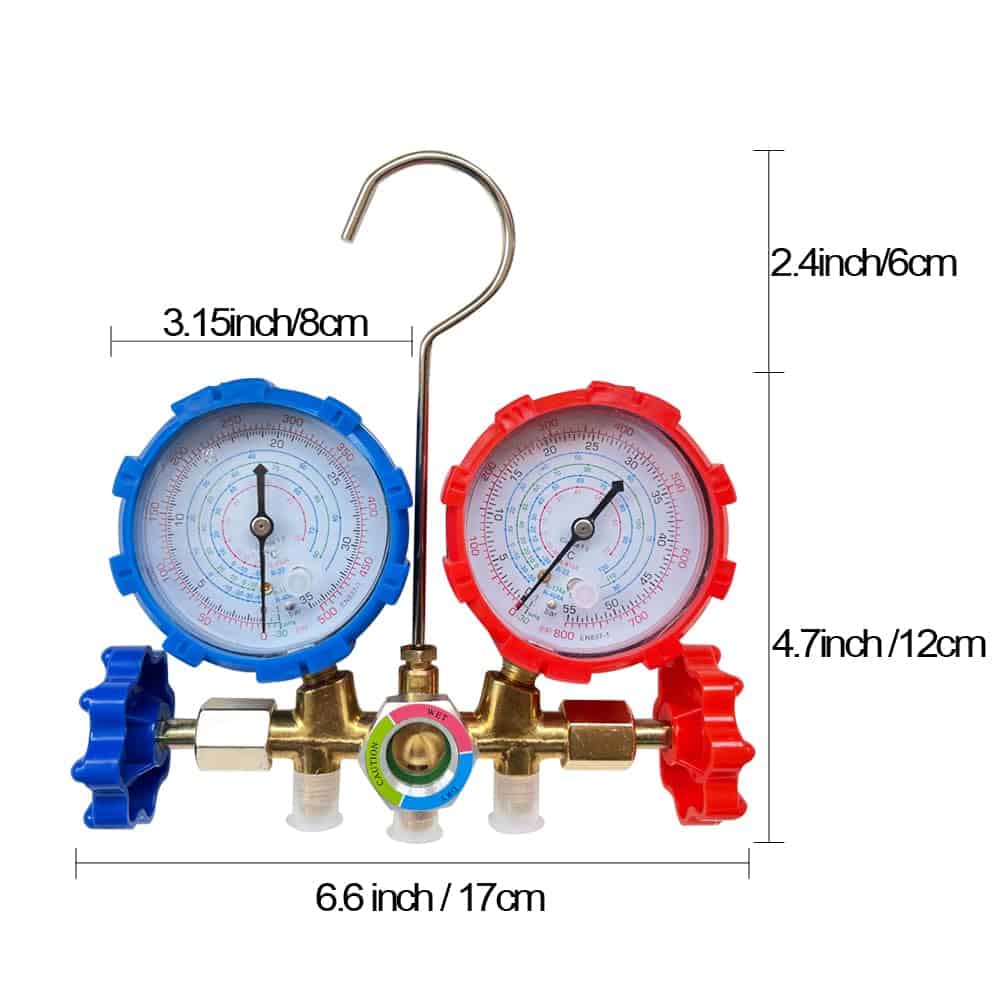 Conjunto de Manómetros de Diagnóstico AC Bocarmo 5FT para - Imagen 3