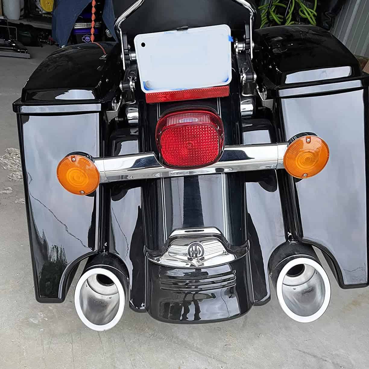 H RUO Extensión de guardabarros trasero de motocicleta de - Imagen 6