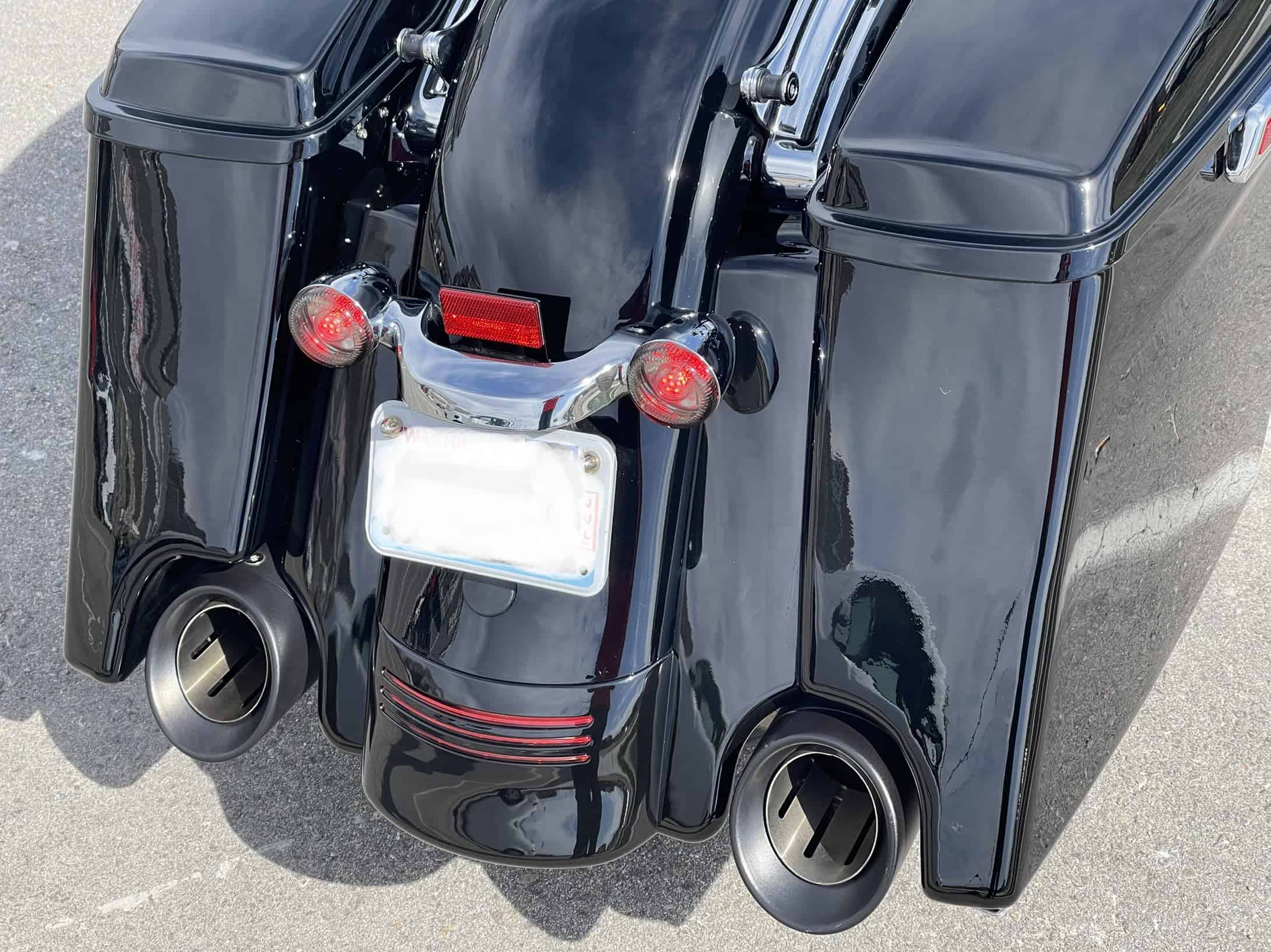 H RUO Extensión de guardabarros trasero de motocicleta de - Imagen 7