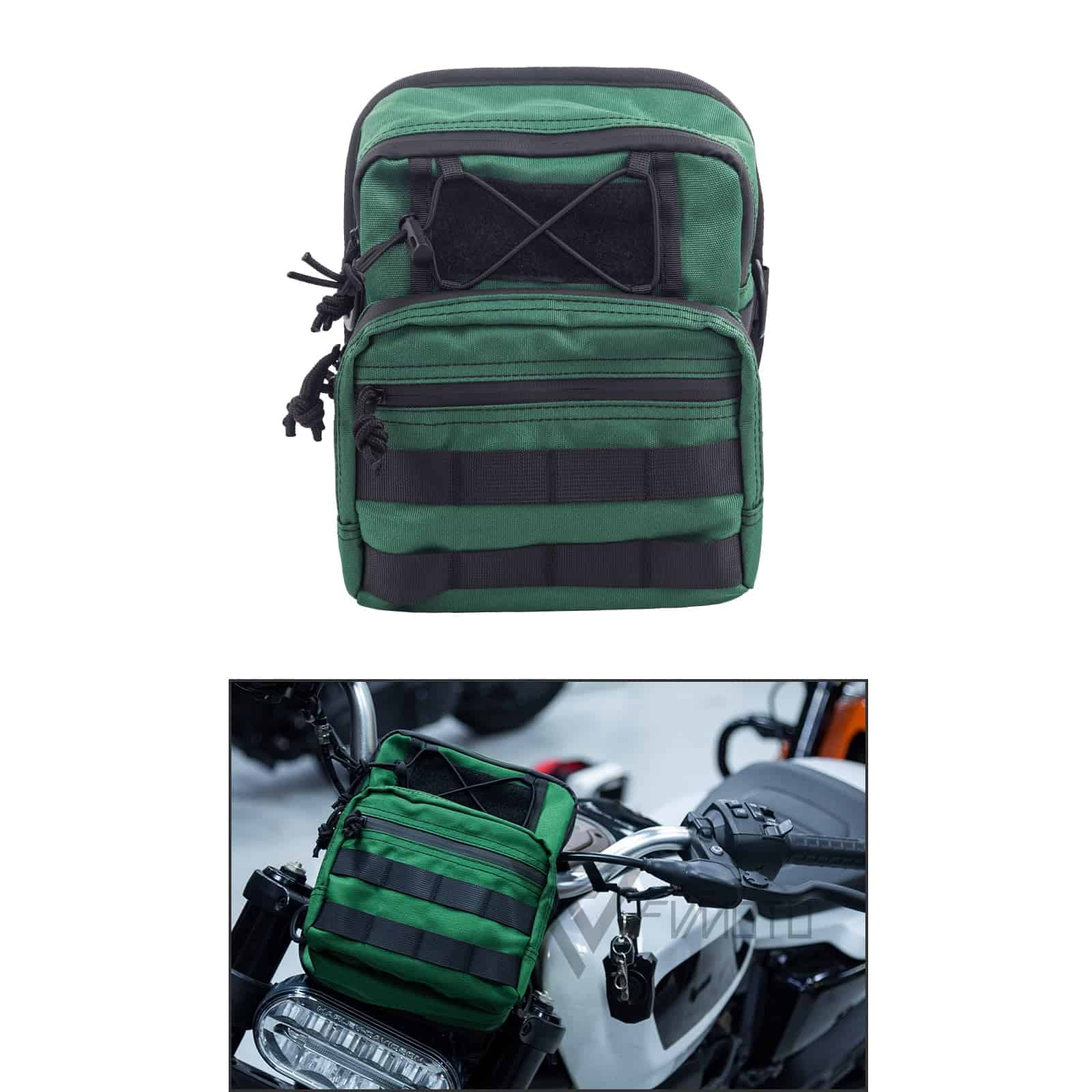 Bolso de Manillar Universal Estilo Club para Motocicleta