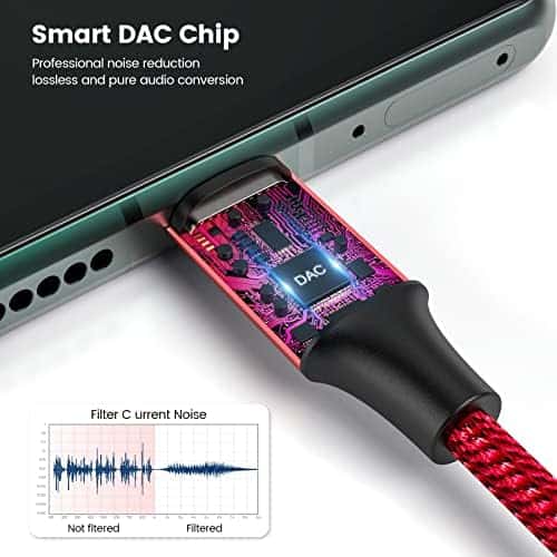 Adaptador de audio USB Tipo C a Jack de 3.5mm, Cable de - Imagen 4