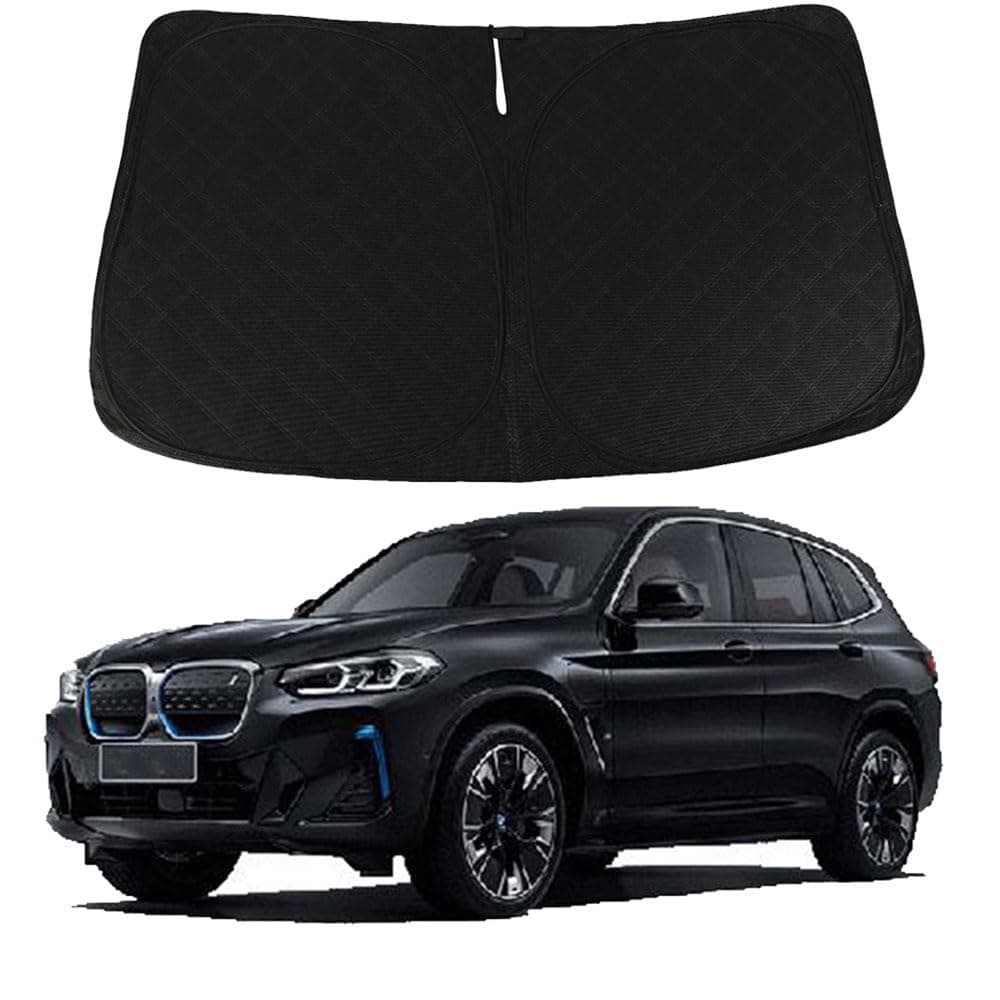 D-Lumina Protector Solar para Parabrisas - -Negro y Plateado