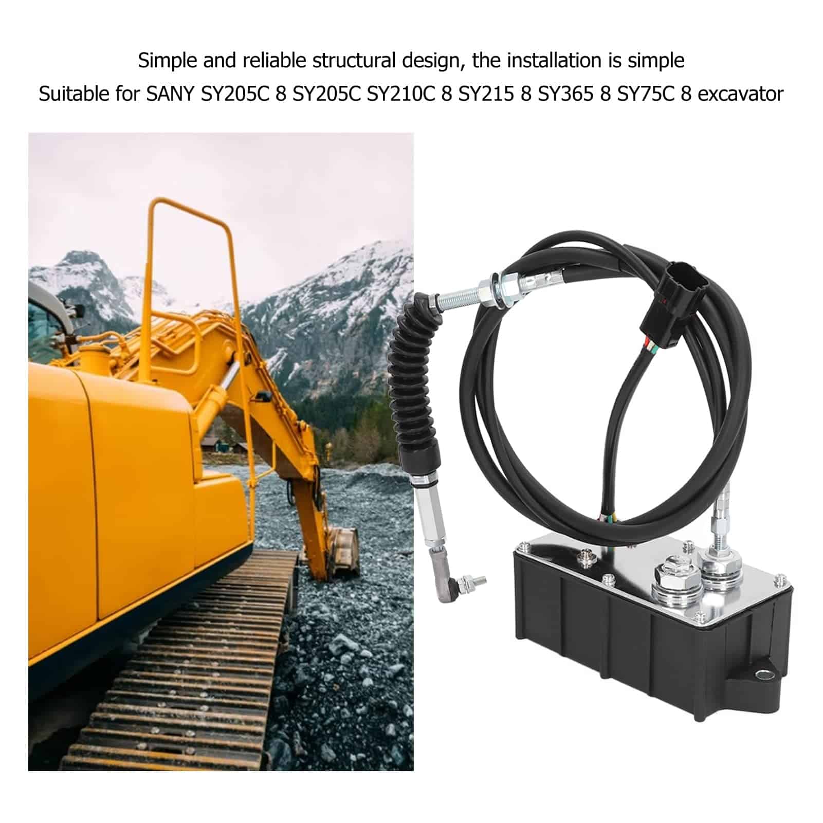 Actuador de Aceleración del Excavador Kadimendium, Motor de - Imagen 5