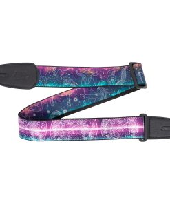 Correa de guitarra de poliéster de 2" con estampado cósmico