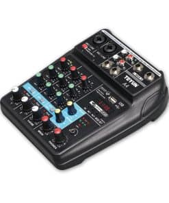 Mesa de Mezclas Profesional Portátil TEYUN de 4 Canales