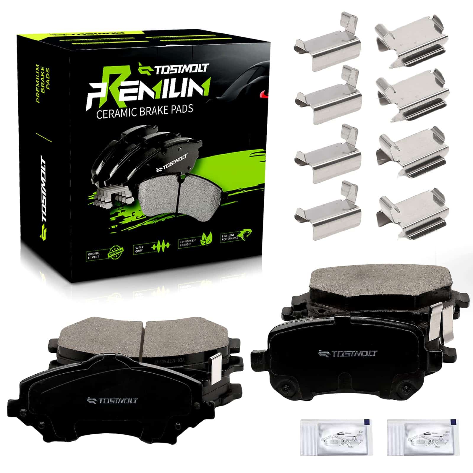 Nuevo Juego de 8 Pastillas de Freno de Disco Cerámico