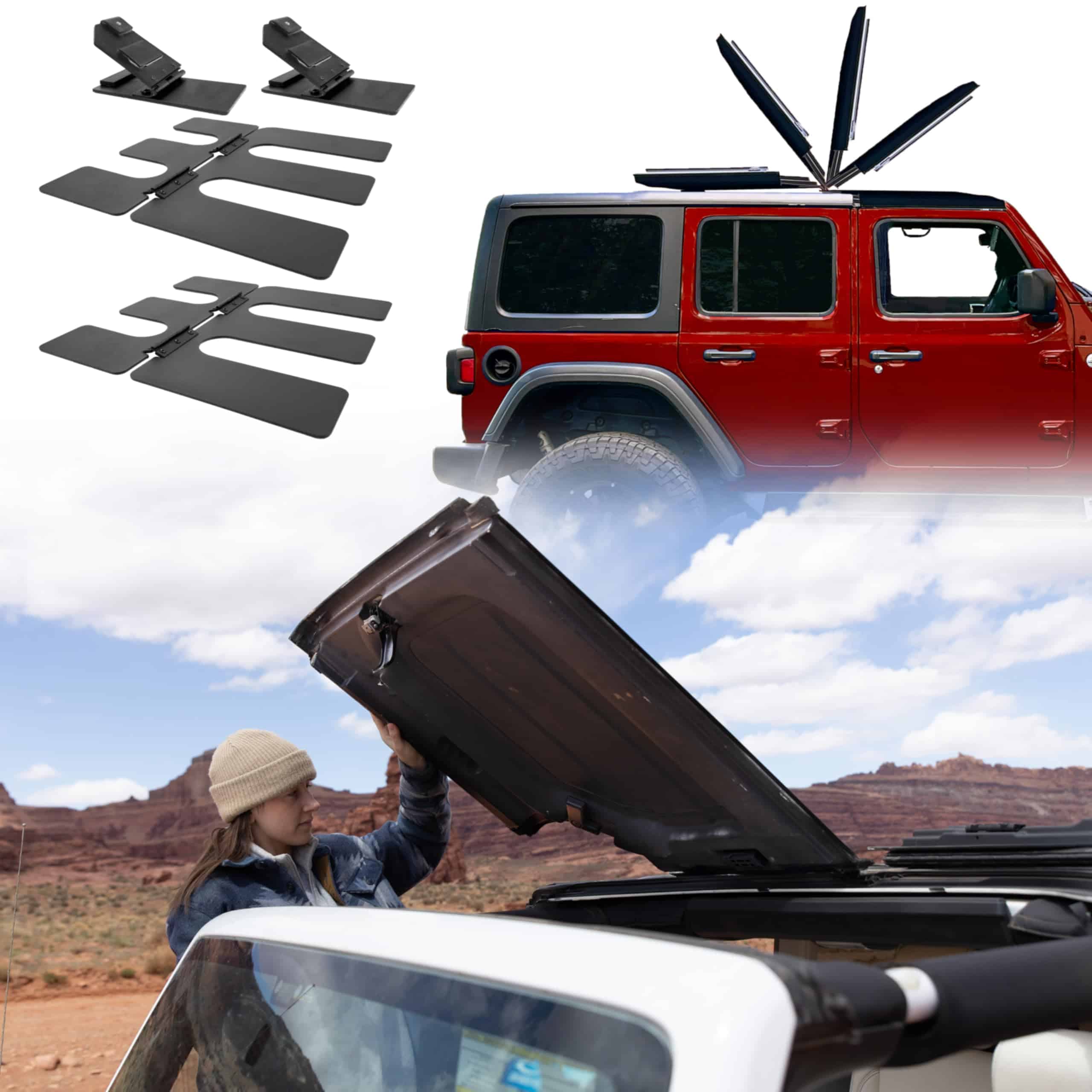 EZ Flip-Top para JKU Jeep Wrangler Freedom Panels One
