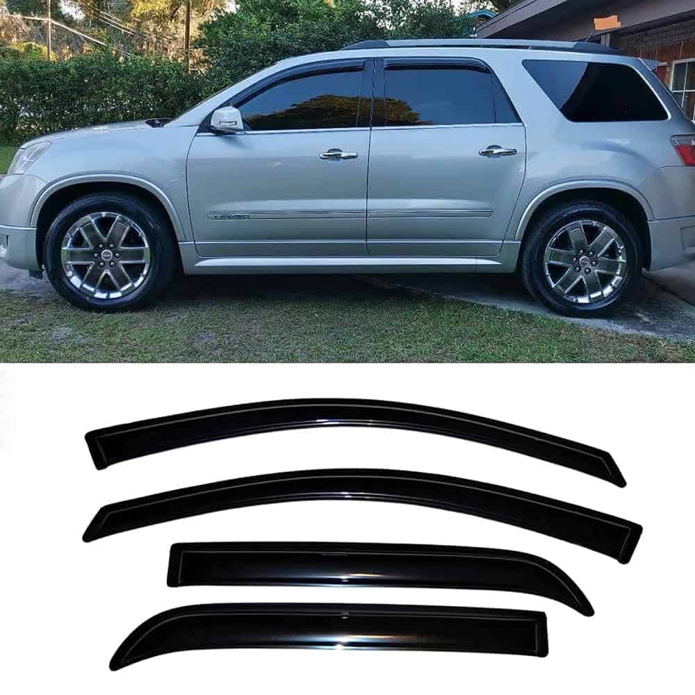 Puermto 94632 Sunproof Waterproof Side Window Visor Wind