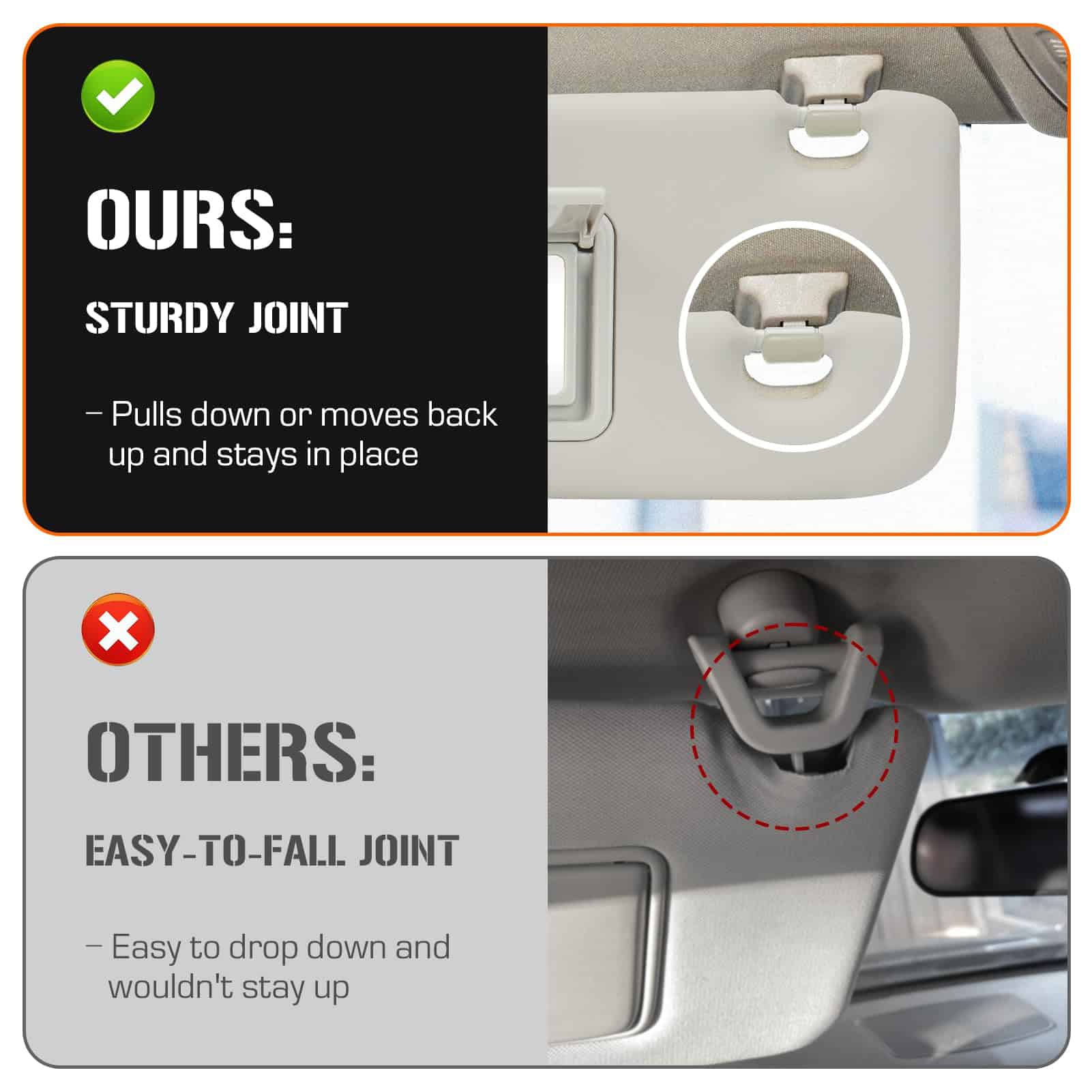 Visera solar izquierda y derecha para Chevy Sonic - Imagen 7