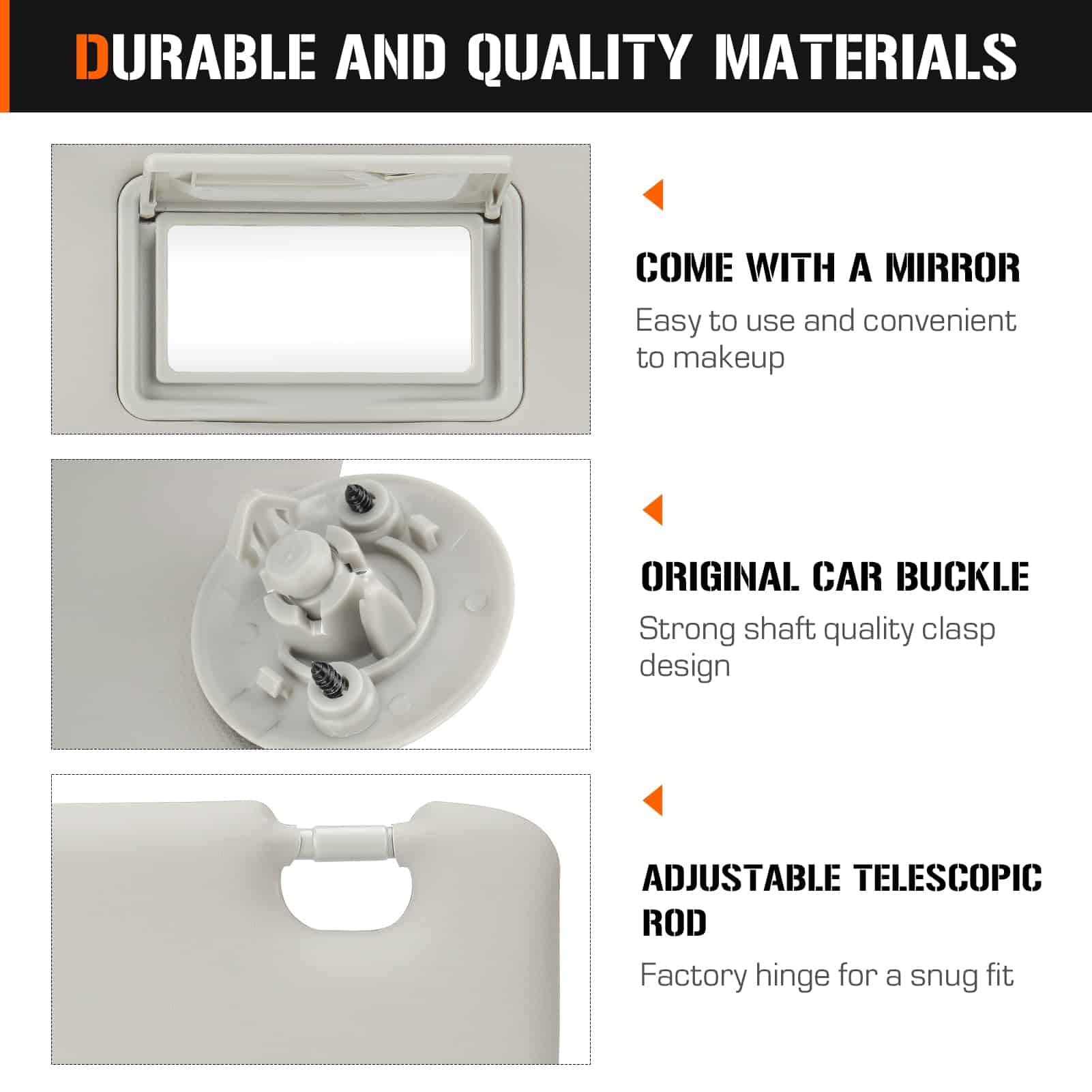 Visera solar izquierda y derecha para Chevy Sonic - Imagen 3