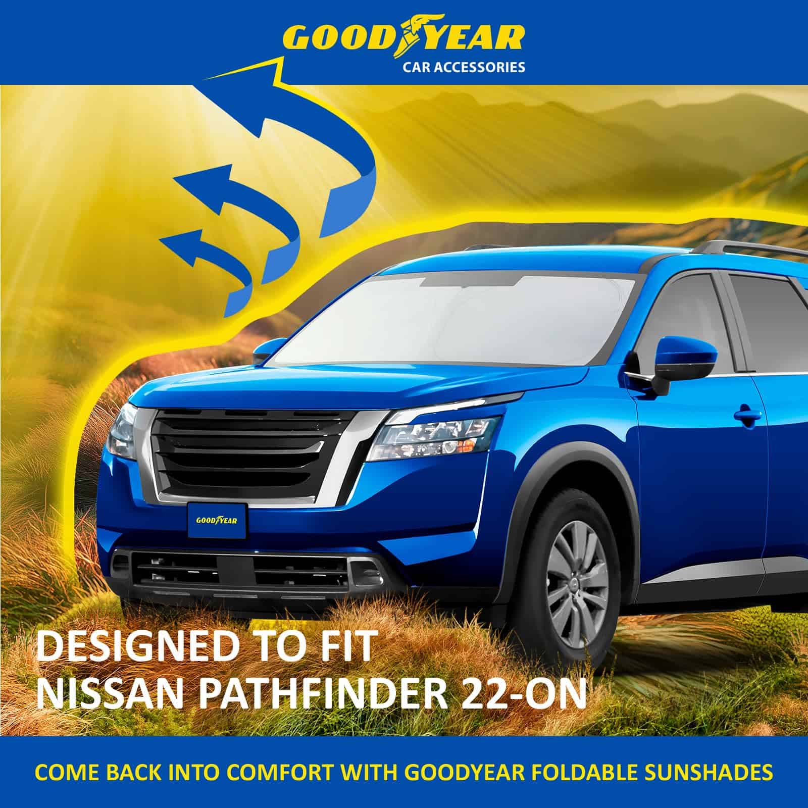 Cubierta de parasol plegable Goodyear para Nissan - Imagen 6