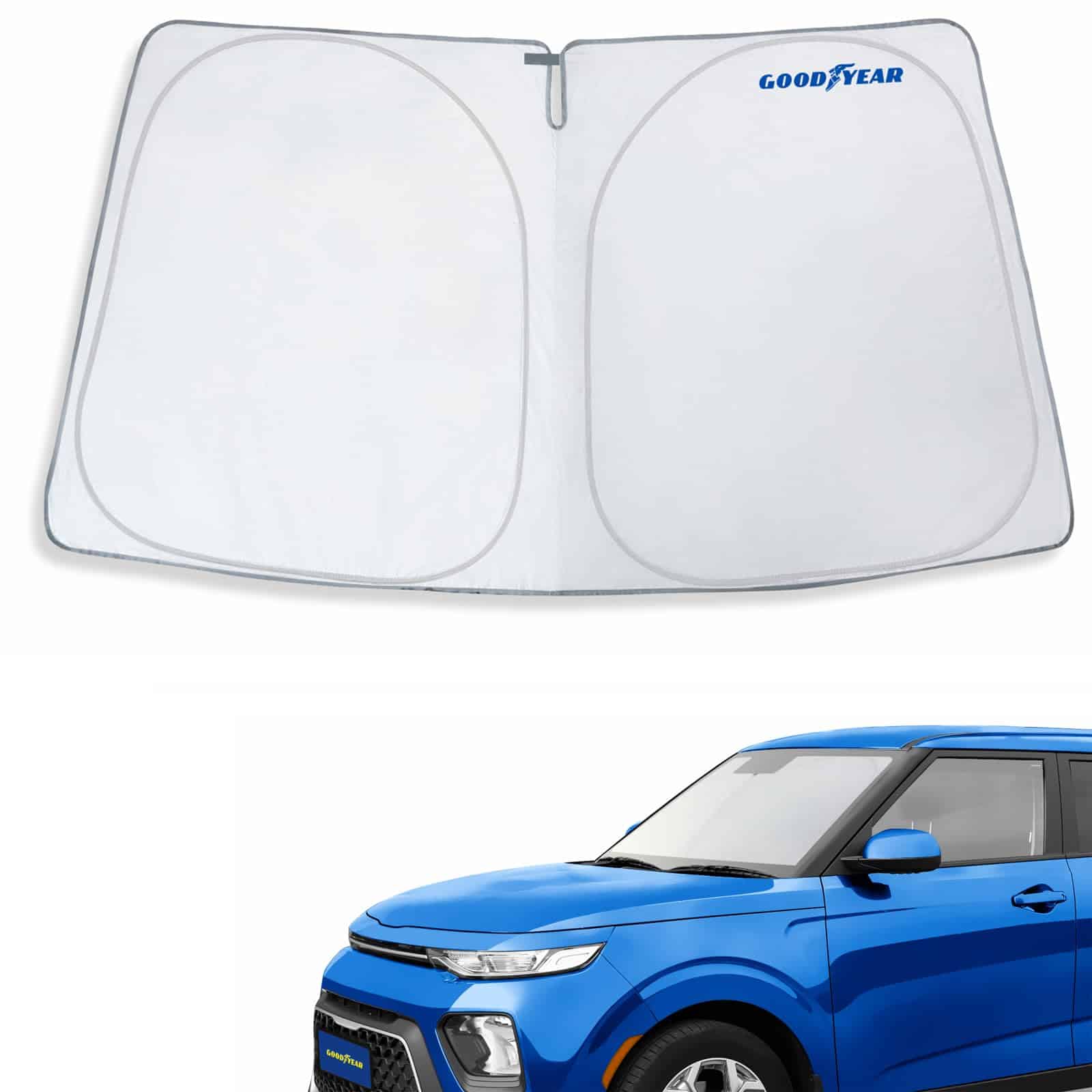 Cubierta de parabrisas plegable Goodyear -Negro-Plata