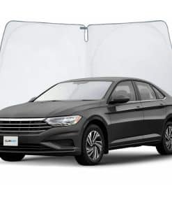 CLIM ART Protector Solar para Parabrisas de -Negro-Plata