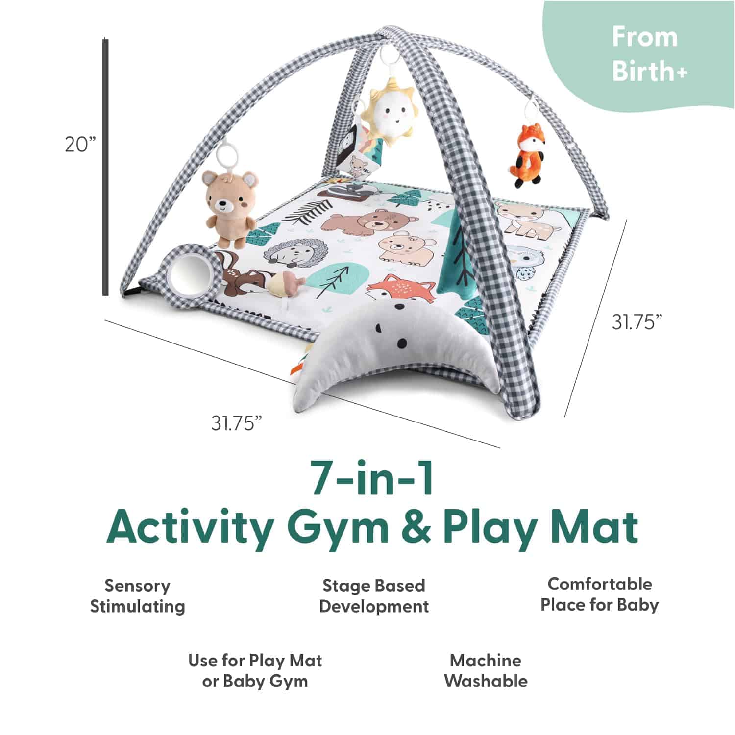 Gimnasio de Juegos Unisex para Bebés The Peanutshell & - Imagen 4