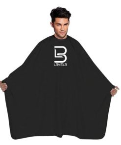 Capa Negra L3 - Talla Universal - Cómoda con Cierre de